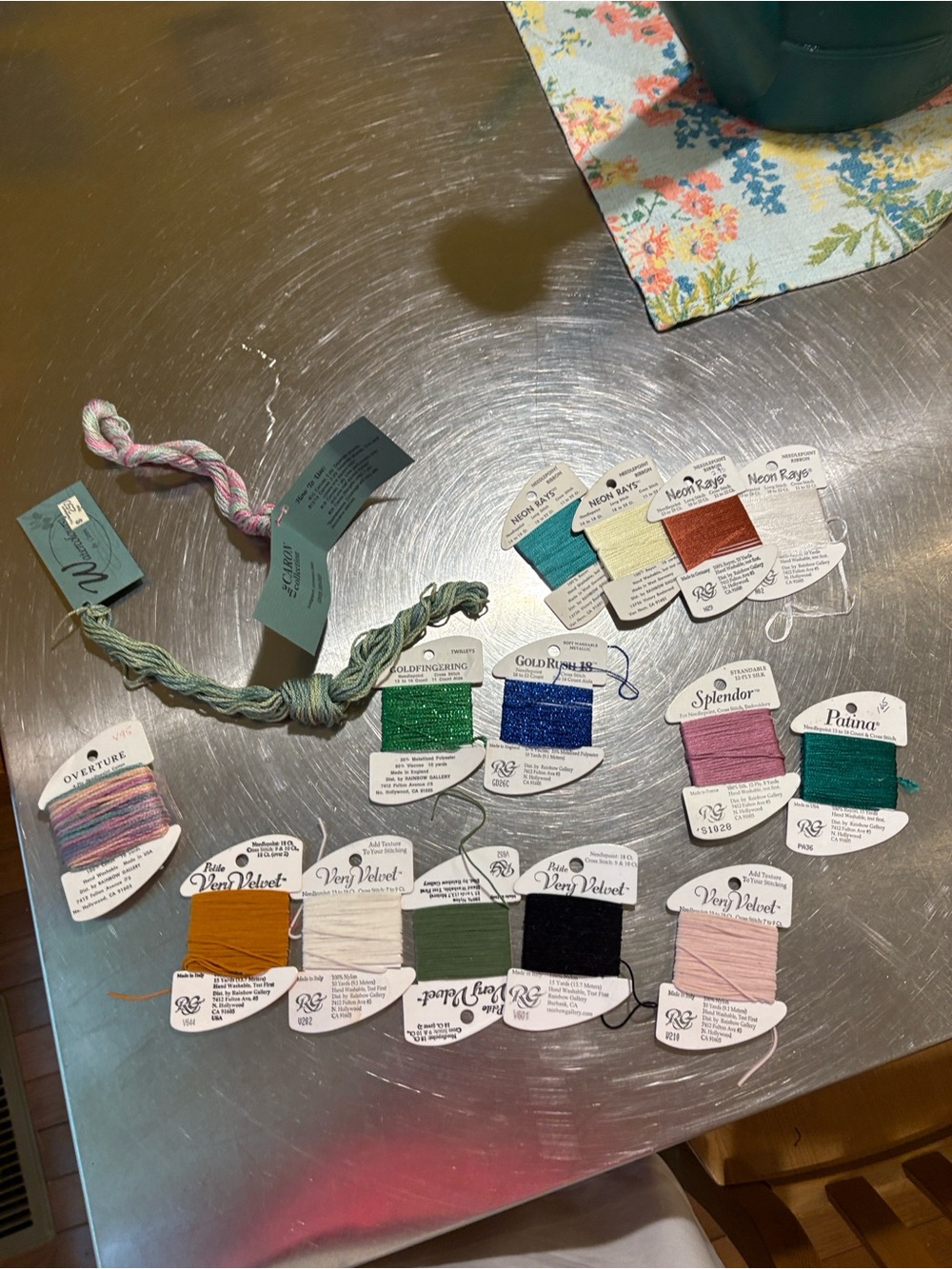 Assorted Fiber Art Thread Pack with Multiple Colors - Various high end Brands